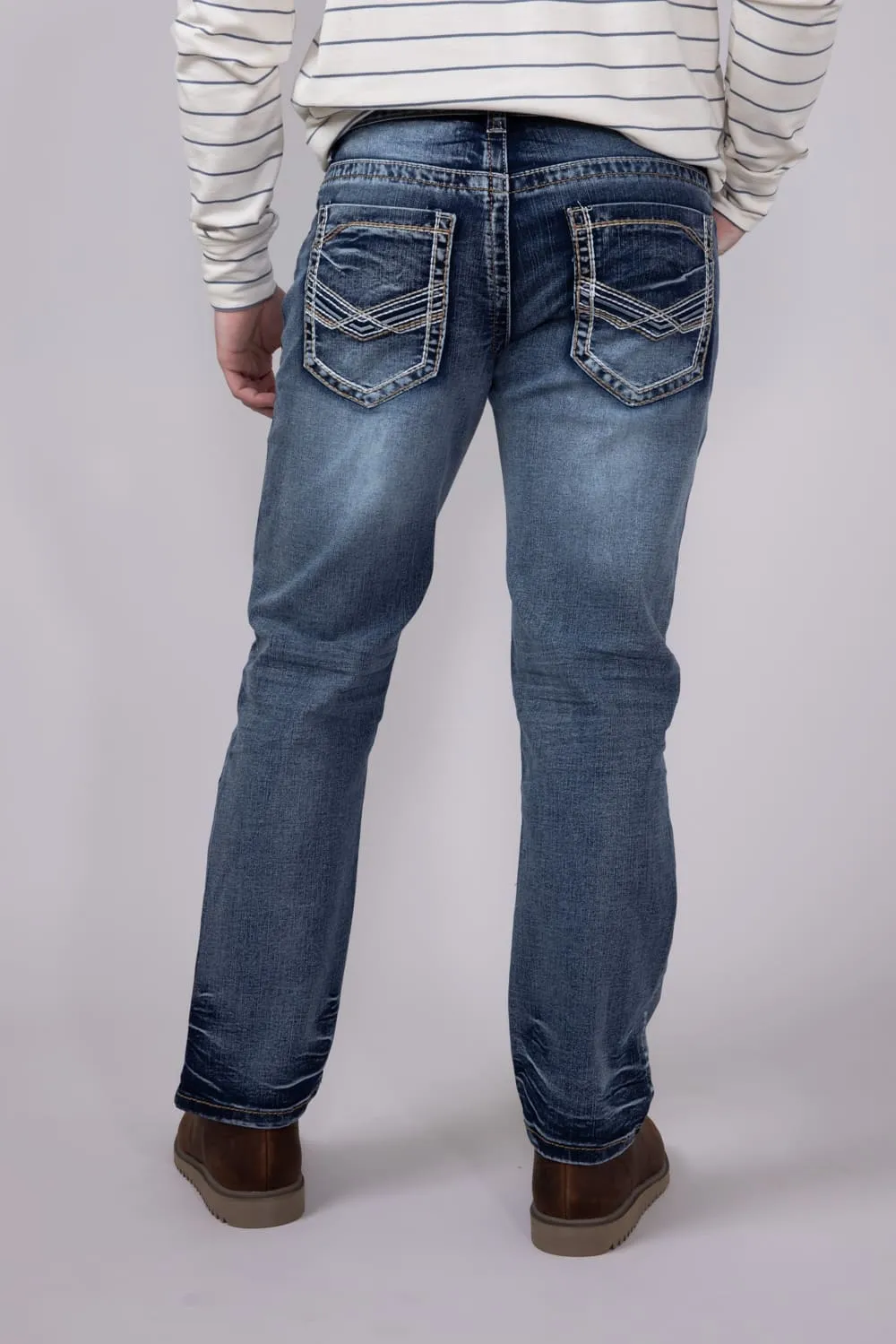 True Luck Ramsey Straight Stretch Jeans for Men | TL19150017