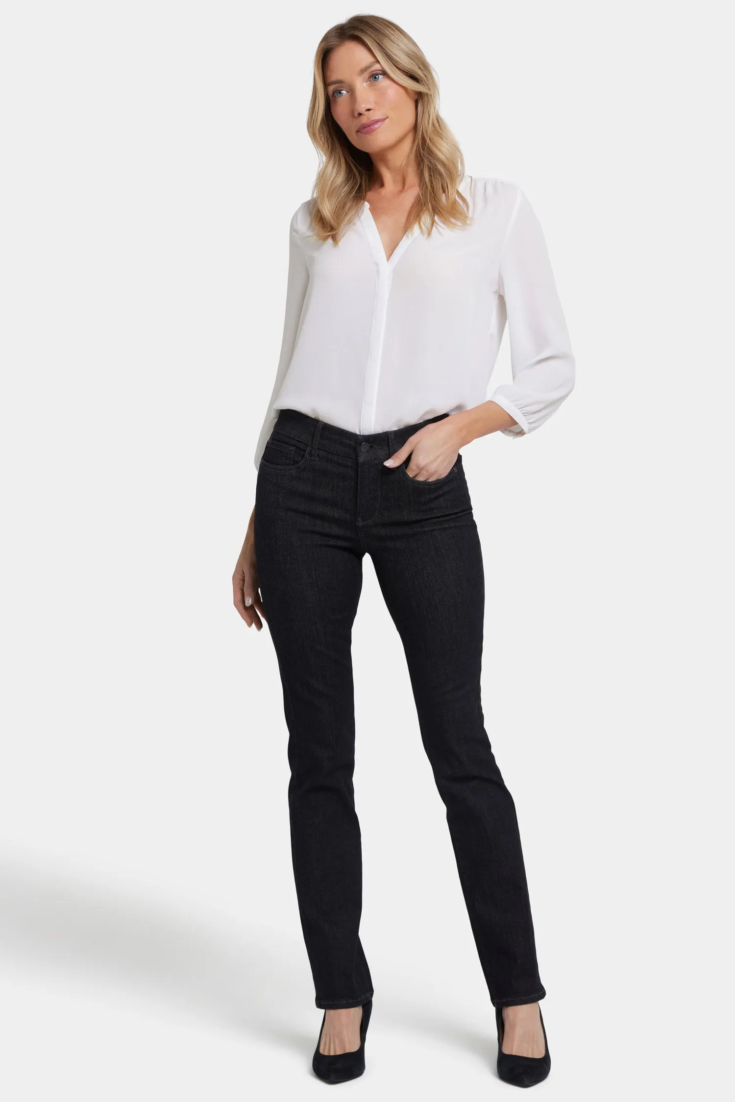 Waist-Match™ Marilyn Straight Jeans In Petite - Eternity