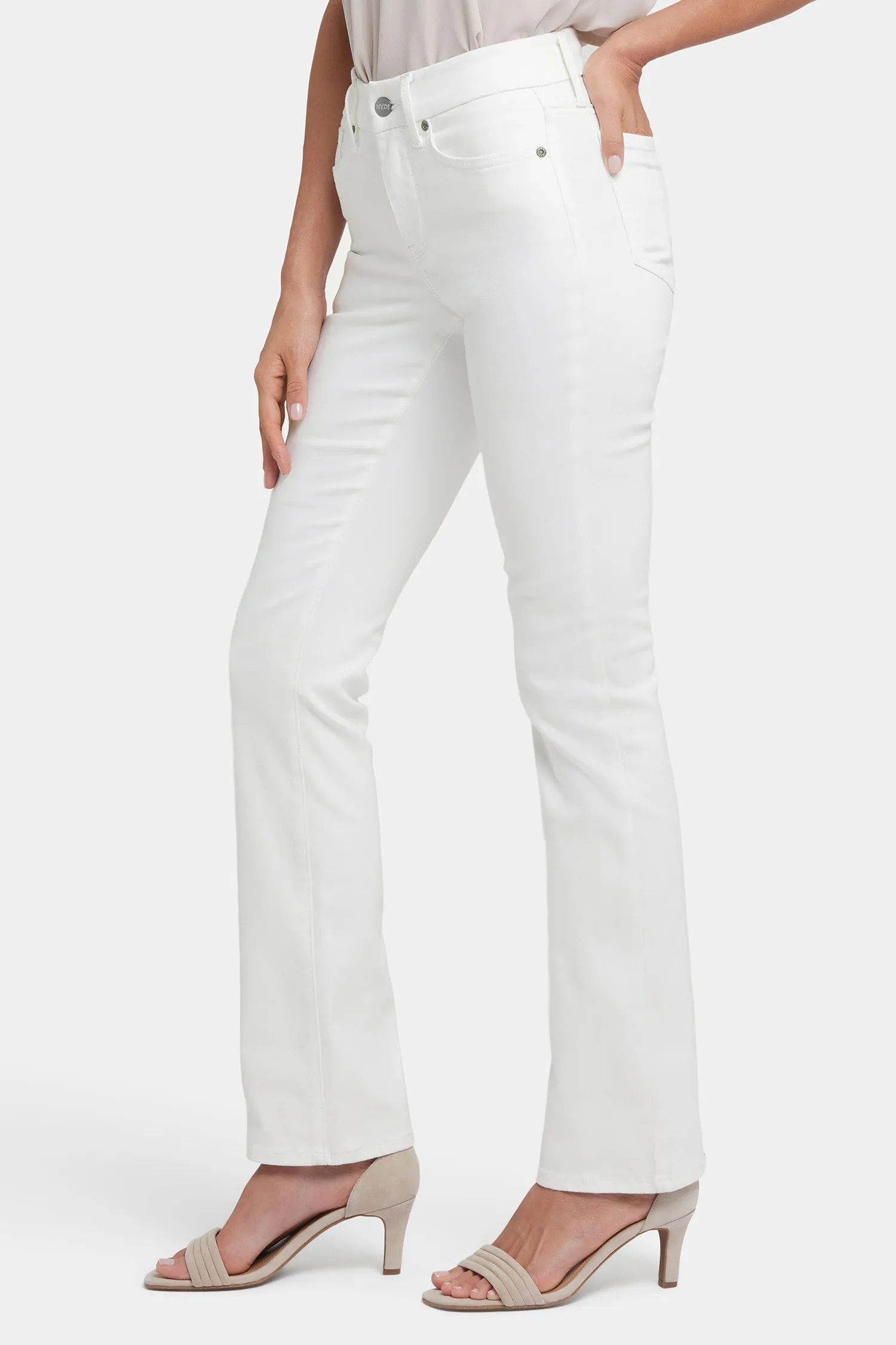 Waist-Match™ Marilyn Straight Jeans In Petite - Optic White