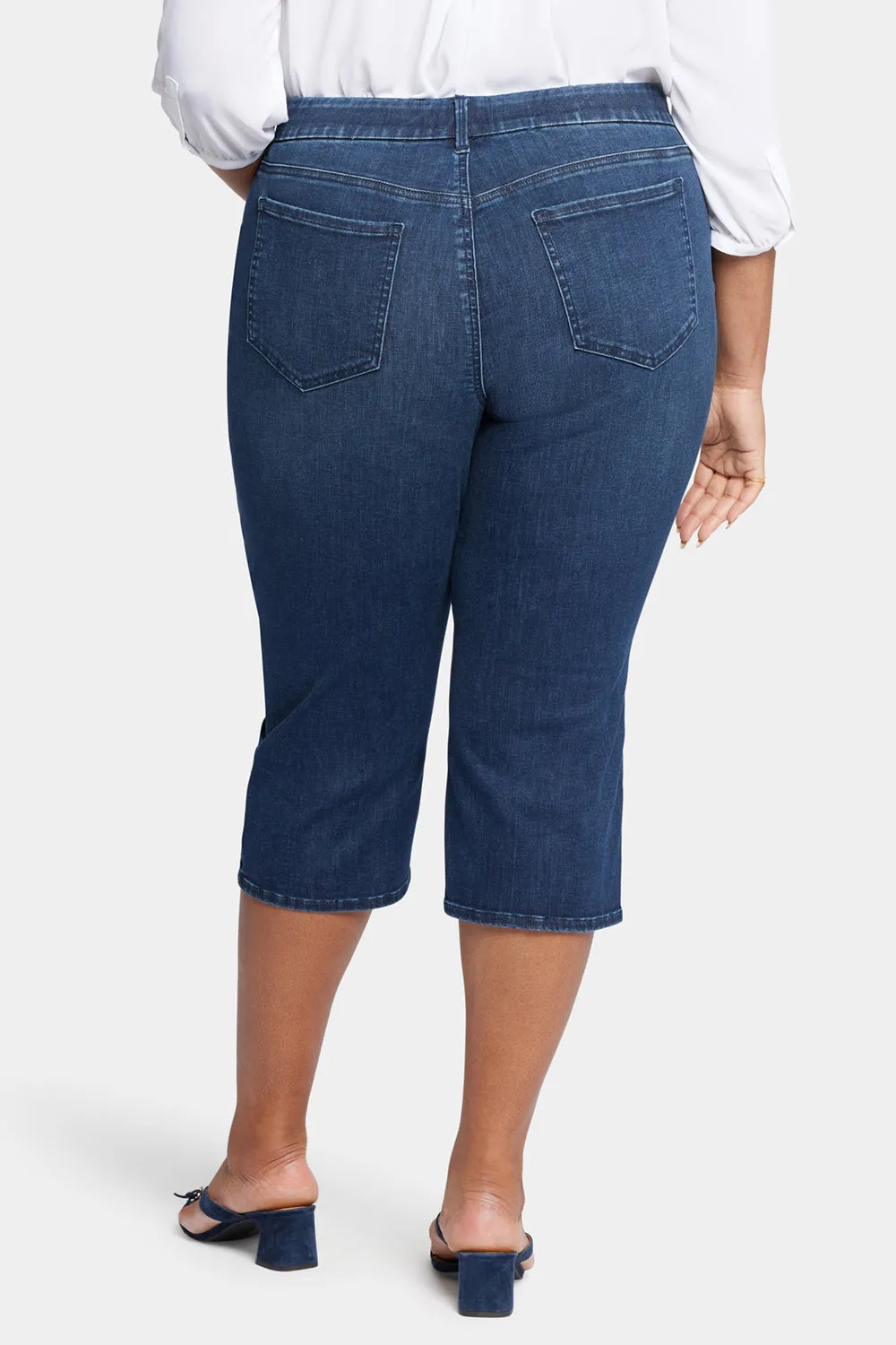 Waist-Match™ Slim Straight Crop Jeans In Plus Size - Prospect