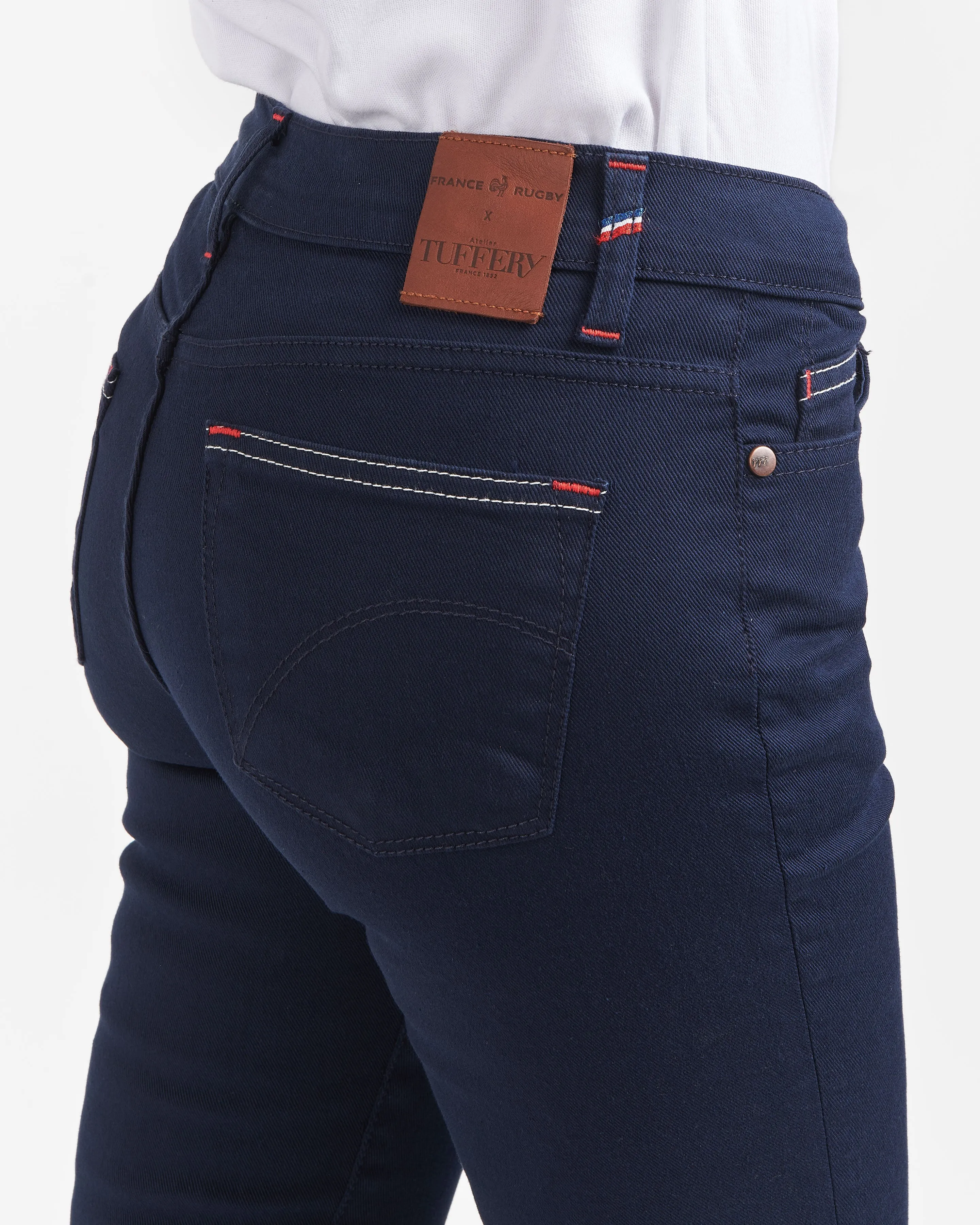 Women's fitted jeans France Rugby standard size