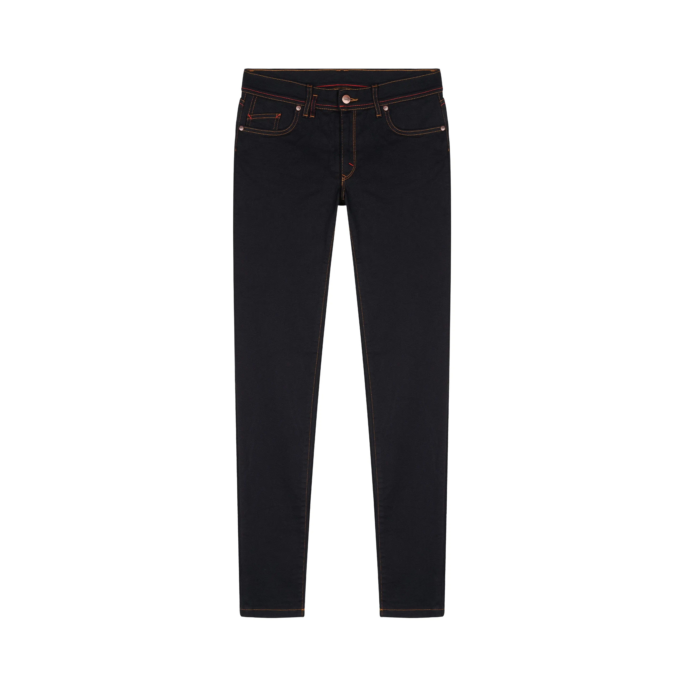 Women's slim-fit standard-waist jeans Black