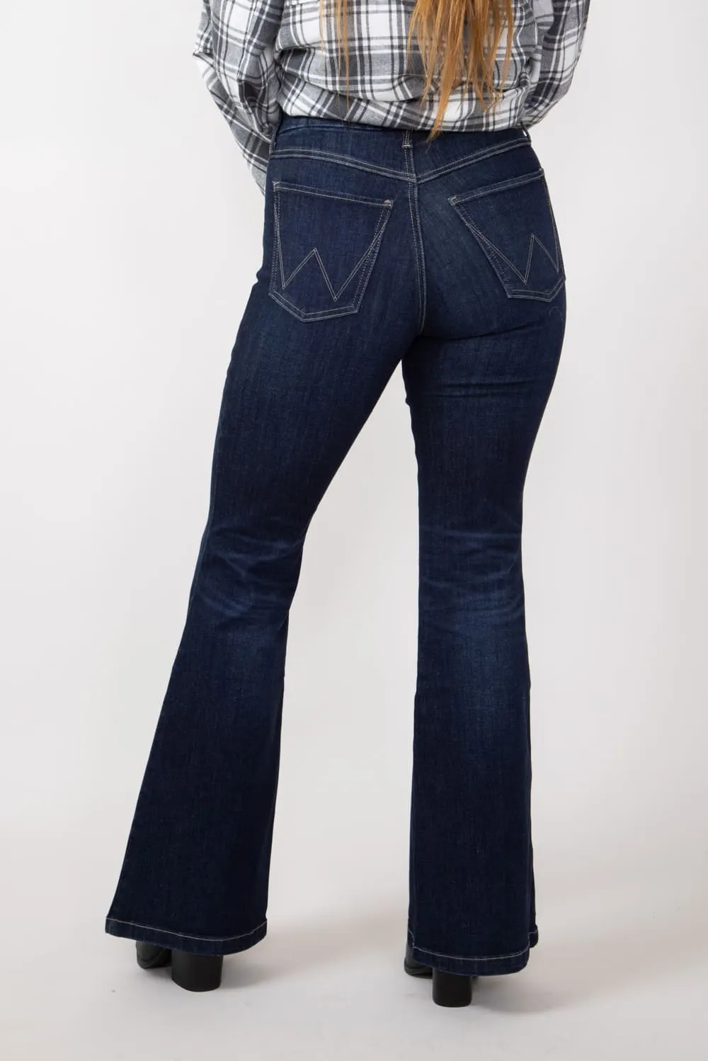 Wrangler Bespoke High Rise Flare Jeans for Women | 112359280