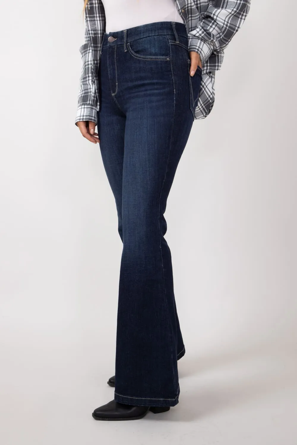 Wrangler Bespoke High Rise Flare Jeans for Women | 112359280
